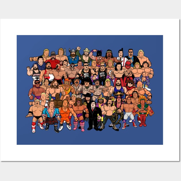 1991 wrestling roster Wall Art by jasonwulf